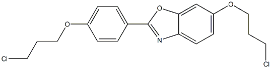 6-(3-chloropropoxy)-2-(4-(3-chloropropoxy)phenyl)benzo[d]oxazole structure