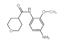 N-(4-Amino-2-methoxyphenyl)tetrahydro-2H-pyran-4-carboxamide结构式