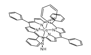 N3Co(III)(tetraphenylporphyrin)(pyridine)结构式