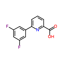 6-(3,5-Difluorophenyl)picolinic acid Structure