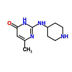 6-Methyl-2-(piperidin-4-ylamino)-3H-pyrimidin-4-one Structure