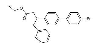 ethyl 3-(4'-bromo-[1,1'-biphenyl]-4-yl)-4-phenylbutanoate结构式