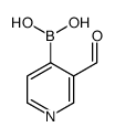 3-Formylpyridine-4-boronic acid Structure