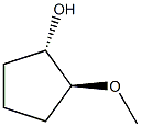 (1S,2S)-2-methoxycyclopentan-1-ol结构式