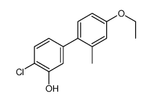 2-chloro-5-(4-ethoxy-2-methylphenyl)phenol Structure