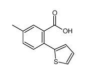 5-methyl-2-thiophen-2-ylbenzoic acid结构式