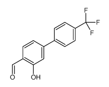 2-hydroxy-4-[4-(trifluoromethyl)phenyl]benzaldehyde Structure