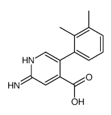 2-amino-5-(2,3-dimethylphenyl)pyridine-4-carboxylic acid结构式