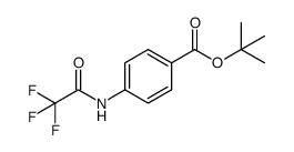 O-t-butyl 4-(trifluoroacetamido)benzoate结构式