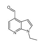 1-ethyl-1H-pyrrolo[2,3-b]pyridine-4-carbaldehyde结构式