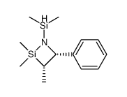 (3S,4R)-1-(dimethylsilyl)-2,2,3-trimethyl-4-phenyl-1,2-azasiletidine Structure