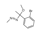 1-(1-(2-bromophenyl)-1-methoxyethyl)-2-methyldiazene结构式