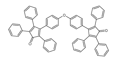 2,4-Cyclopentadien-1-One,3,3'-(Oxydi-4,1-Phenylene)Bis(2,4,5-Triphenyl-) Structure