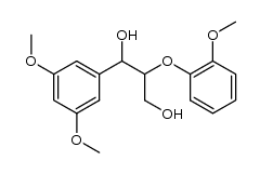 1-(3,5-dimethoxyphenyl)-2-(2-methoxyphenoxy)propane-1,3-diol结构式