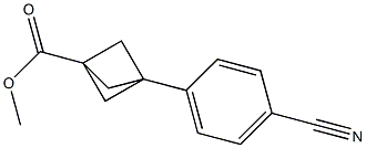 Methyl3-(4-cyanophenyl)bicyclo[1.1.1]pentane-1-carboxylate Structure
