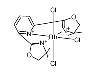 trichloro{2,6-bis(4,4-dimethyloxazolin-2-yl)pyridine}rhodium(III)结构式