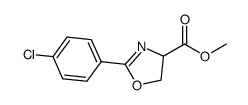 methyl 2-(4-chlorophenyl)-4,5-dihydrooxazole-4-carboxylate结构式