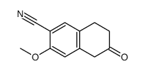 3-methoxy-6-oxo-5,6,7,8-tetrahydronaphthalene-2-carbonitrile Structure