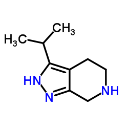 3-isopropyl-4,5,6,7-tetrahydro-1H-pyrazolo[3,4-c]pyridine Structure