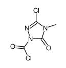 1H-1,2,4-Triazole-1-carbonylchloride,3-chloro-4,5-dihydro-4-methyl-5-oxo-(9CI)结构式