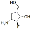 Cyclopentanemethanol, 4-amino-3-fluoro-2-hydroxy-, (1alpha,2alpha,3beta,4alpha)- (9CI) Structure