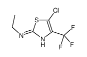 5-chloro-N-ethyl-4-(trifluoromethyl)-1,3-thiazol-2-amine结构式