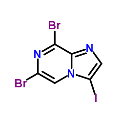 6,8-Dibromo-3-iodoimidazo[1,2-a]pyrazine结构式