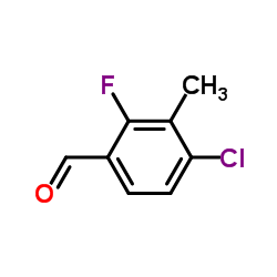 4-Chloro-2-fluoro-3-methylbenzaldehyde结构式