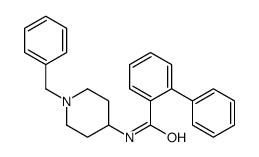 N-(1-benzylpiperidin-4-yl)-2-phenylbenzamide结构式