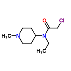 2-Chloro-N-ethyl-N-(1-methyl-4-piperidinyl)acetamide Structure