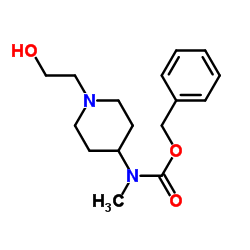 Benzyl [1-(2-hydroxyethyl)-4-piperidinyl]methylcarbamate Structure