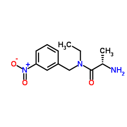 N-Ethyl-N-(3-nitrobenzyl)-L-alaninamide Structure