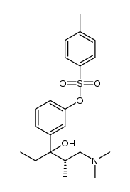 [2S,3RS]-toluene-4-sulfonic acid 3-(3-dimethylamino-1-ethyl-1-hydroxy-2-methylpropyl)phenyl ester Structure