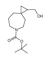 tert-butyl 1-(hydroxymethyl)-6-azaspiro[2.6]nonane-6-carboxylate Structure