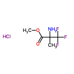 Methyl 2-amino-3,3,3-trifluoro-2-methylpropanoate hydrochloride (1:1)结构式