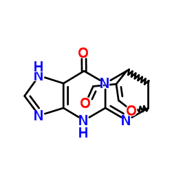 3-Oxo-13-oxa-2,5,7,9,11-pentaazatetracyclo[10.3.1.02,10.04,8]hexadeca-4(8),6,10,14-tetraene-15-carbaldehyde结构式