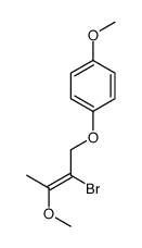 1-(2-bromo-3-methoxybut-2-enoxy)-4-methoxybenzene结构式