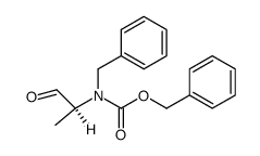 N-benzyl-N-benzyloxycarbonyl-L-alaninal Structure