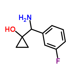 1-[Amino(3-fluorophenyl)methyl]cyclopropanol Structure