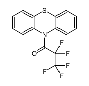 2,2,3,3,3-pentafluoro-1-phenothiazin-10-ylpropan-1-one结构式