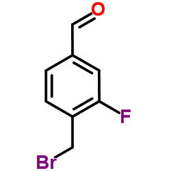 4-(Bromomethyl)-3-fluorobenzaldehyde Structure