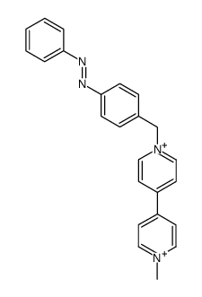 trans-N-methyl-N'-<1-phenylazobenzyl>-4,4'-bipyridinium Structure