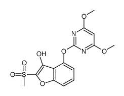4-(4,6-dimethoxypyrimidin-2-yl)oxy-2-methylsulfonyl-1-benzofuran-3-ol Structure