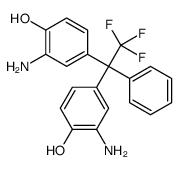 2-amino-4-[1-(3-amino-4-hydroxyphenyl)-2,2,2-trifluoro-1-phenylethyl]phenol结构式