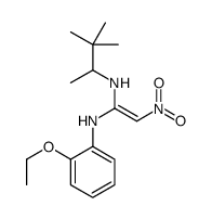 (Z)-1-N'-(3,3-dimethylbutan-2-yl)-1-N-(2-ethoxyphenyl)-2-nitroethene-1,1-diamine Structure