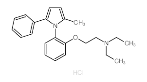 Ethanamine,N,N-diethyl-2-[2-(2-methyl-5-phenyl-1H-pyrrol-1-yl)phenoxy]-, hydrochloride(1:1)结构式