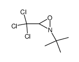 2-t-Butyl-3-(trichloromethyl)oxaziridine结构式