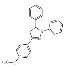 1H-Pyrazole,4,5-dihydro-3-(4-methoxyphenyl)-1,5-diphenyl- Structure