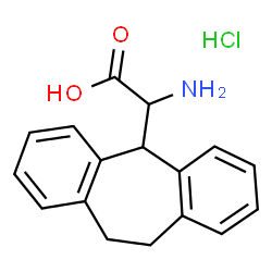 2-amino-2-(10,11-dihydro-5H-dibenzo[a,d][7]annulen-5-yl)acetic acid hydrochloride Structure