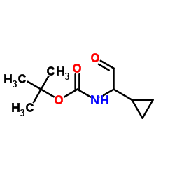 Carbamicacid,(1-cyclopropyl-2-oxoethyl)-,1,1-dimethylethylester(9CI) Structure